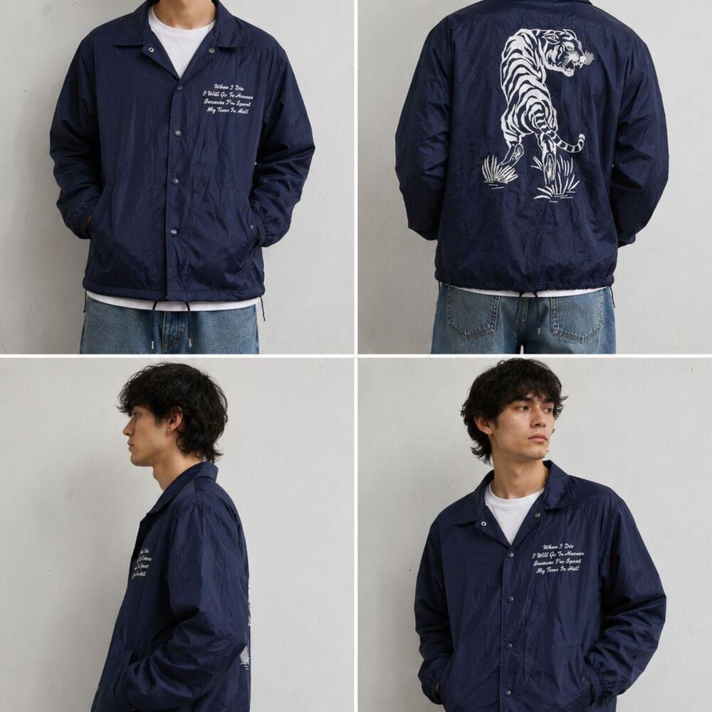 Lurking-class-by-sketchy-tank Men's Navy and Blue Coat